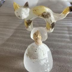 安達知江　girl お花 星 ガラス オブジェ 安達知江girl お花 星 ガラス オブジェ