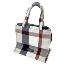 マカ29 超美品 ブルーレーベルクリストブリッジ チェック柄ハンドバッグ マカ29 超美品 ブルーレーベルクリストブリッジ チェック柄