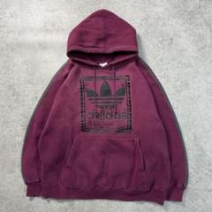 希少■90sカナダ製 adidasアディダス【M】スウェットパーカー フェード