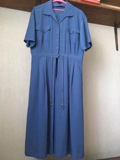 ワンピース 青 半袖 LLサイズ