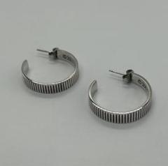 ティファニー TIFFANY コインエッジ フープ ピアス SV925