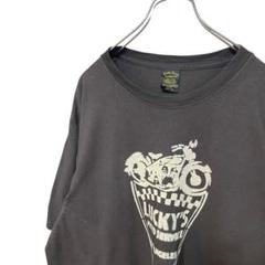 バイク バイカーファッション LUCKY'S Tシャツ　ブラック