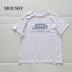 マウジー 半袖Tシャツ カットソー ロゴ プリント カジュアル ウォッシャブル