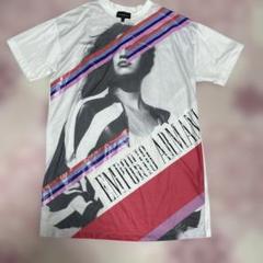 Emporio Armani ノースリーブトップス サイズ40 USED】00's EMPORIO ARMANI 3D Wave Embroidered S