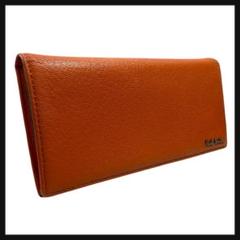 【美品】 Paul Smith ポールスミス 長財布 オレンジ シープレザー