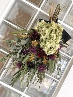 大きめ　ドライフラワースワッグ　花束　ブーケ　壁飾り　インテリア