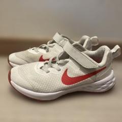 Nike キッズシューズ 17cm ホワイト/レッド