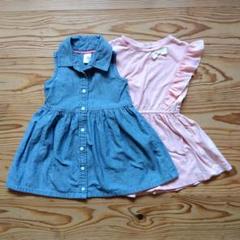 Carter's　アプレレクール　ワンピースセット デニム ピンク