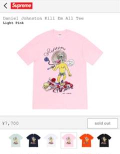 即完売 ダニエル ジョンストン コラボ supreme tシャツ