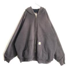 3193 Carhartt　カーハート　ロゴ　パーカー　フーディ ブラウン