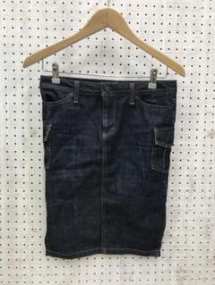 アメカジロックギャル古着 moussy サイドスリット　デニムカーゴスカート