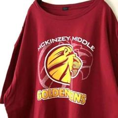 ゴールデン ライオンズ MICKINZE Tシャツ レッド 赤 古着