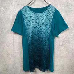 pleasing Tシャツ カットソー 半袖 レース L グリーン レディース
