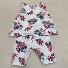 ベビー　花柄セットアップ　80cm