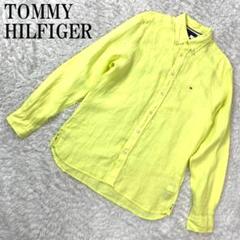 TOMMY HILFIGER リネンシャツ イエロー M B934