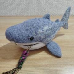 羊毛フェルト　がま口ホルダー　ハンドメイド