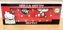 Sanrio　サンリオ　ハローキティ　キルトマット　ラグ　赤