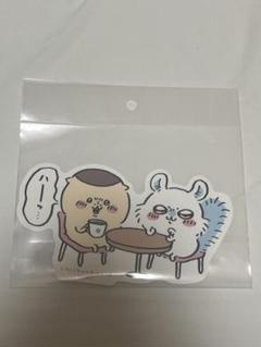 ちいかわカフェ　ゆるカットビッグステッカー　（栗まんじゅう&モモンガ）