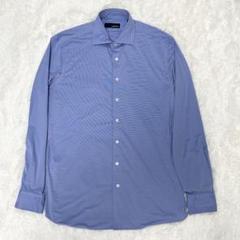 【新品未使用】LARDINI ラルディーニ 長袖シャツ ブートニエール ブルー 新品未使用】LARDINI ラルディーニ 長袖シャツ ブートニエール