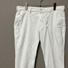 【シミあり】ユニクロ　チノパン(M相当　W85cm) シンプルホワイト