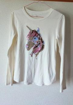 GAP ユニコーン スパンコール刺繍 Tシャツ ロンT XL 150