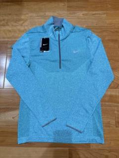 新品　Nike golfハーフジップ 長袖シャツ ライトブルー　Mサイズ