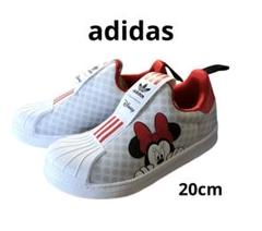 サイズ20cm 新品　adidas スニーカー　ディズニー　ミニー