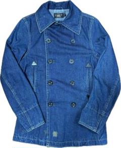 RRL レザートリム　ピーコートPOLO RALPH LAURENラルフローレン RRL Ralph Lauren (ダブルアールエル) レザー トリム ピーコート