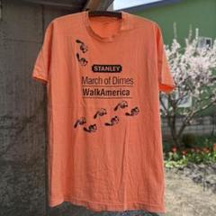 90s フルーツオブザルーム ビンテージTシャツ XL 足跡 赤ちゃん USA製