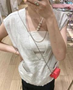 SHENERY（シーナリー）の「リネンVネックベスト（ベスト）」 - WEAR