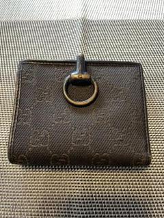 ほぼ未使用　箱付き　GUCCI グッチ　長財布　レザー×キャンバス　ホースビット 楽天市場】【中古】【財布】GUCCI グッチ GGキャンバス レザー