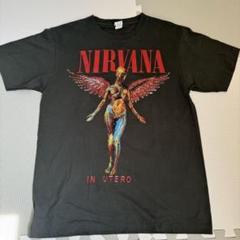 NIRVANA IN UTERO TOUR Tシャツ　ニルヴァーナ　バンド　L