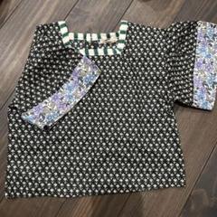 【新品未使用品】しまむら　ai arai コラボ　花柄シャツ　90