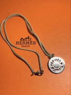良品　HERMES エルメス　セリエ　型抜きネックレス　シルバー　箱付き 良品 HERMES エルメス セリエ 型抜きネックレス シルバー 箱付き
