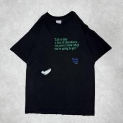 古着 90s フォレストガンプ 半袖 シャツ ムービー 映画 プロモ ブラック⑥