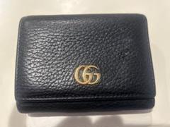 【美品】グッチ 三つ折り財布 GGマーモント シボ革 レザー ブラック ゴールド 2025年最新】GUCCI 三つ折り財布の人気アイテム - メルカリ