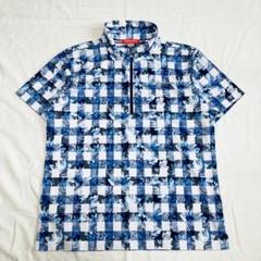 美品 マリクレール LL GOLF 花柄 総柄ポロシャツmarie claire
