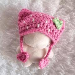♡♥︎いちごケーキみたい♡♥︎な♡ねこ耳ニット帽(♥︎︎ᴗ͈ˬᴗ͈)⁾⁾⁾ ♥︎激カワ ౨ৎ︎ 可愛い猫耳ニット帽見つけてからずっと被りがち🐈‍⬛♥️ でも耳
