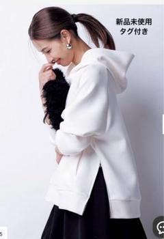 美品★近年モデル★UNFILO アンフィーロ パーカー ナイロン フリル XL黒 BEAUTY FORM JERSEY ZIPパーカー（パーカー）｜UNFILO