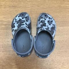 値下げ‼︎美品‼︎クロックス　迷彩グレー サンダル　16.5センチ　C 8