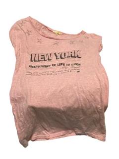 スナイデル　Tシャツ　ピンク　綿100％ used 丈長　snidel 匿名配送