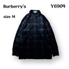 【即購入OK】Burberry’s 長袖ポロシャツ　サイズM ネイビー　グリーン