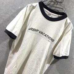 01ｓ ＵＳＡ製 ａｎｖｉｌ リンガーＴシャツ ヴィンテージ ホワイト Ｓ