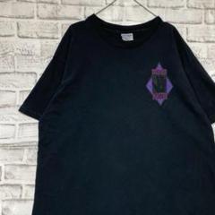 USA製90sヴィンテージTシャツ！シングルステッチ　ブラック半袖古着XL729