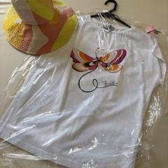 エミリオ・プッチ 蝶プリント Tシャツ と帽子