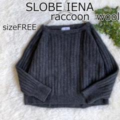 SLOBE IENA（スローブイエナ）の「ラクーン混片畦ニットプル