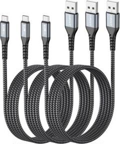 SUNGUY Micro USB ケーブル 1.5M 3本 18W急速充電