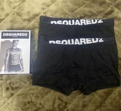 新品2枚セット DSQUARED2 ボクサーパンツブラック黒 Lサイズ