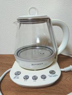 BUYDEEM 薬膳ポット1.0L K2202 BUYDEEM 薬膳ティーポット 1.0L ホワイト レシピ付き 薬膳 漢方