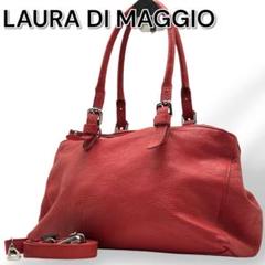 新品　伊製　本革　LAURA DI MAGGIO バーガンディ　ショルダーバッグ LAURA DI MAGGIO - イタリア製 LAURA DI MAGGIO バッグ USED